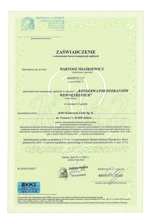 Certyfikat 5